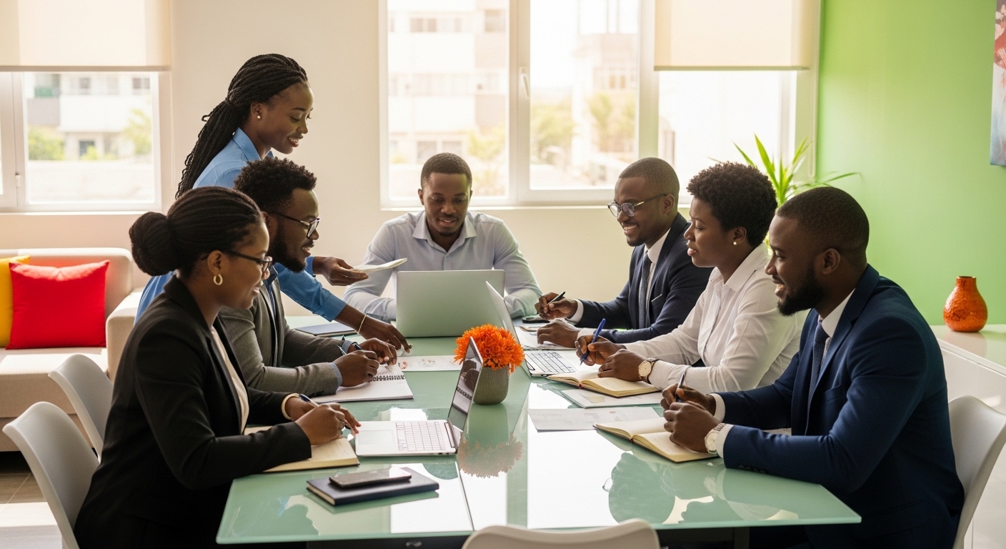 Equipe SOGES en reunion strategique